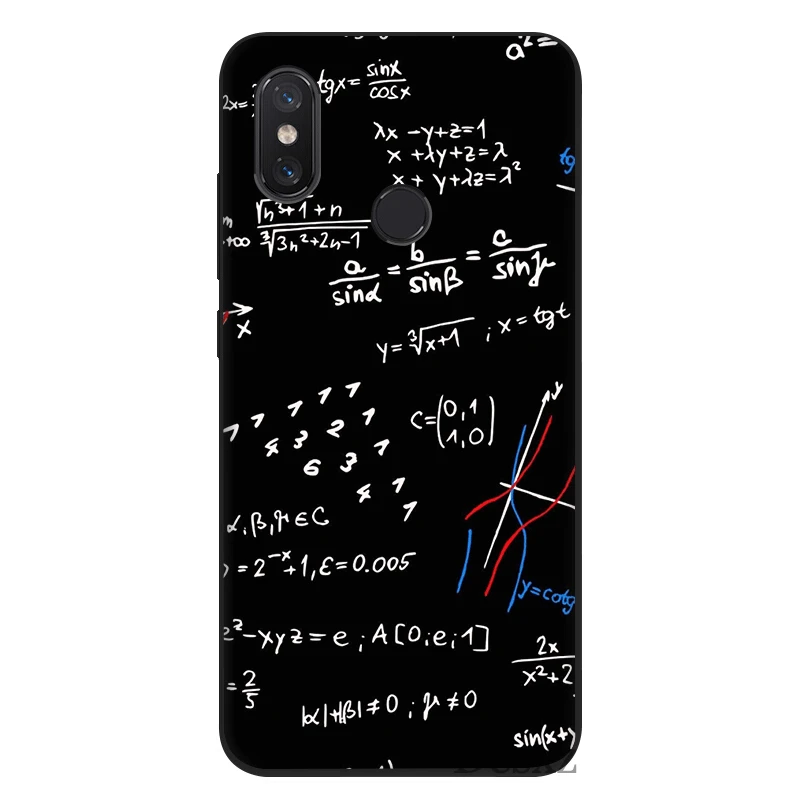 Чехол из ТПУ для Xiaomi Mi 6 8 A3 Pro CC9E 9T Pro MAX 3 9 SE F1 A1 A2 Lite 5X 6X Cover E = mc2 математическая формула
