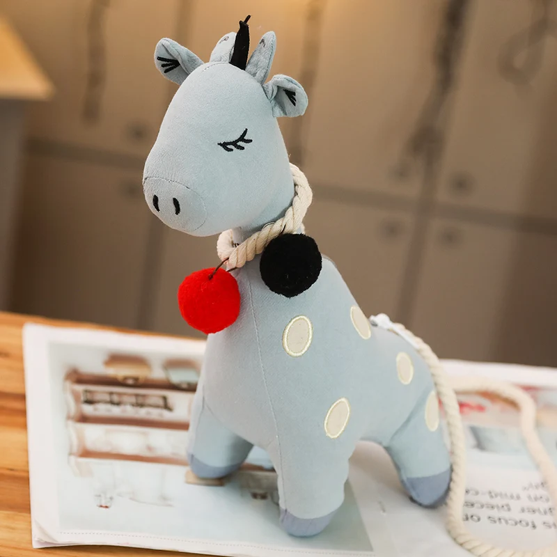 Kawaii Giraffe Backpack for Girls Deer Shoulder Bag Birthday Christmas Doll Toy Kids Gift