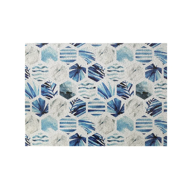 Door Mat Carpet Hallway Bedroom Living Room Balcony Porch Entrance Doormat Dust Removal Waterproof Non-slip Silk Loop Mat Carpet R