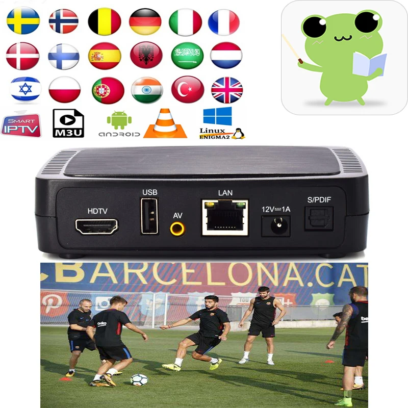 IP tv/Отт iBRAVEBOX M258 Европа IP tv подписка Франция Великобритания Немецкий Арабский голландский Швеция французский Польша Португалия Smart tv IP tv M3U