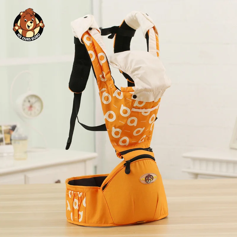 3013 Orange AIEBAO дышащий эргономичный рюкзак кенгуру Портативный Младенческая детская переноска-Кенгуру Hipseat слинг кенгуру Обёрточная бумага - Цвет: 3013 Orange