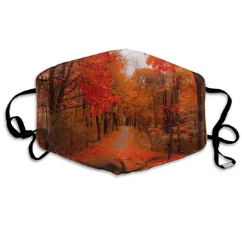 

Mouth Mask Red Tree Romc Scene Print Masks - Breathable Adjustable Windproof Mouth-Muffle, Camping Running for Women and Men