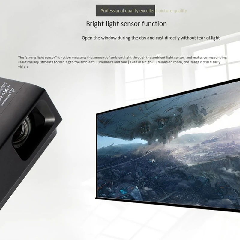 1080P 3D 4K Projector Android WIFI HDMI USB Full