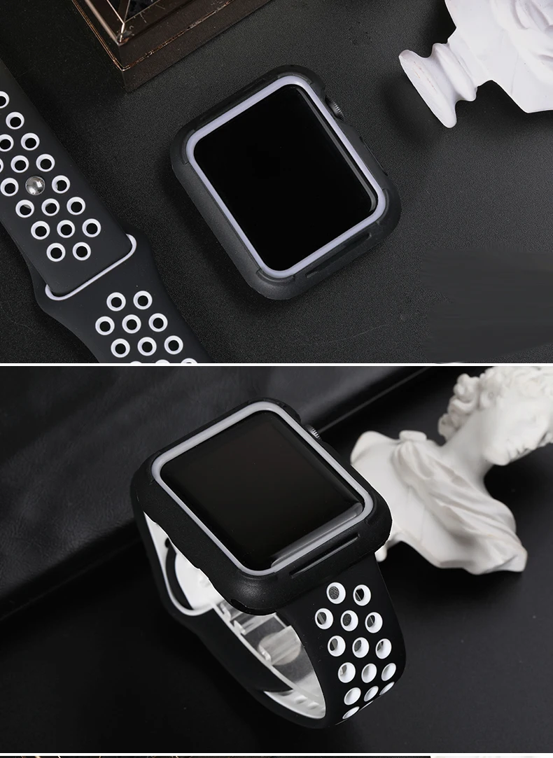 Защитный силиконовый из ТПУ чехол для Apple watch 4 44 мм/40 мм iwatch series 4 замена защитная рамка покрытие часов аксессуары 44