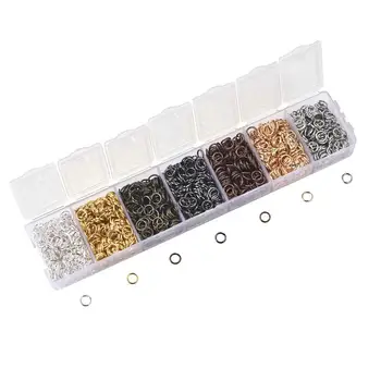 

1 Box Mix Color Round Iron Jump Rings Single Loop DIY Jewelry Making Findings 3mm 4mm 5mm 6mm 7mm 8mm 10mm