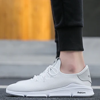 

Tinnes Shoes Man Adults Sports White Shoes Lace-up High Quality Breathable Male Footwear Sneakers Men Light Trend Casual Sheos