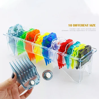

10Pcs / Set Premium Hair Clipper Cutting Guide Comb Guards Tool Kit for WAHL