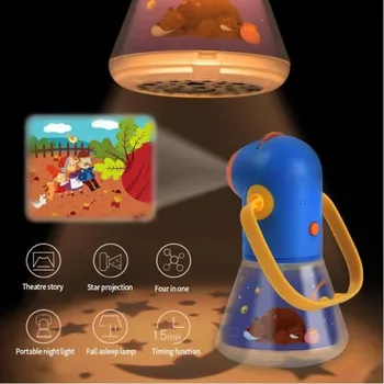 

Children's Early Education Before Bedtime Parent-child Time Multi-function LED Night Light Story Projector Bedtime Toys Lamp