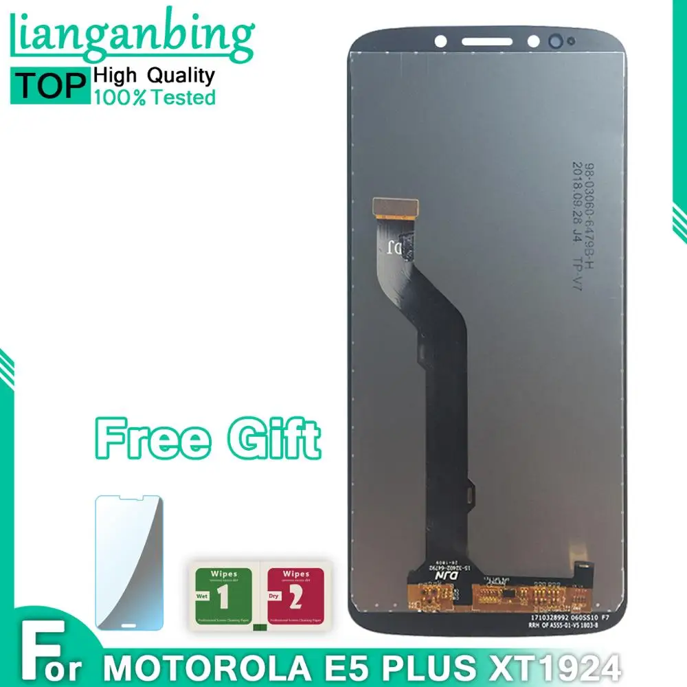 Новый 100% рабочий ЖК дисплей для Motorola MOTO E5 Plus LCD xt54 сенсорный экран дигитайзер в