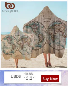 BeddingOutlet World Map Bedding Set Geography Duvet Cover Set Vintage Hemisphere Map Home Textiles Brown Blue Bedclothes 3pcs