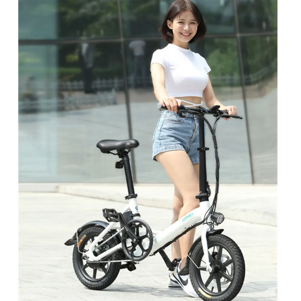 

Bicycle Fido D3S 7.5ah 36V gearshift 16-inch adjustable slin adjustable handle light folding bicycle Ebike and bicycle