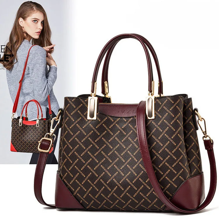 Винтажные Настоящие сумки Bolsas Feminina с цветочным рисунком, клетчатые сумки через плечо для женщин, сумка на плечо, женские повседневные сумки-мессенджеры и сумочки