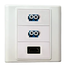 Порты: 2 LC+ HDMI Connetors, оптоволоконная Keystone розетка Крышка Лицевой панели разъем порт видео