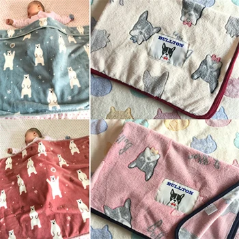 

Baby Blanket Cartoon Animal Pattern Coral Fleece Envelope Stroller Soft Warm Infant Swaddle Baby Girl Blankets Newborn Care
