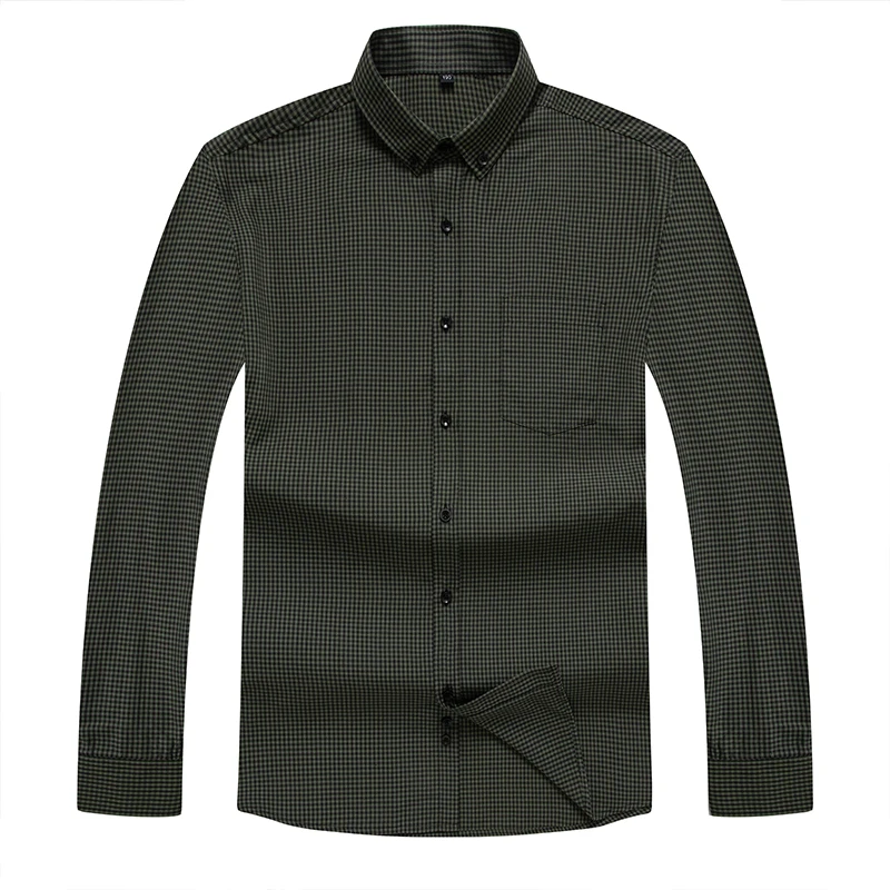 5 Плюс 8XL 6XL 5XL 4XL мужские оксфорды не нуждается в глажке клетчатые рубашки хлопковые повседневные рубашки высокого качества Модные Дизайнерские мужские рубашки - Color: 5