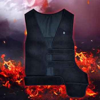 

USB Heating Electric Waistcoat Jacket Heated Warmer Vest Adjustable Heating Tops Warmer Clothing For Outdoor Camping Fishing