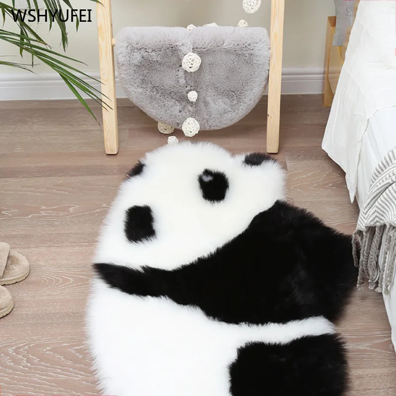 Милые Мультяшные животные коала стиль ковер домашняя спальня детская комната Кровать Сторона многофункциональная искусственная шерсть плюшевый коврик с изображением панды