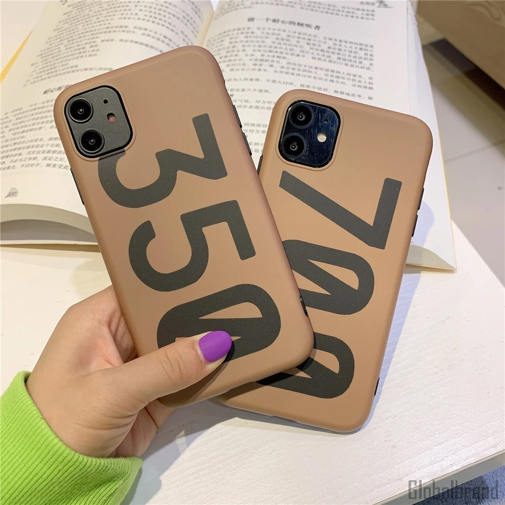 Luxury sneakers Kanye Omari West BOOST 350 V2 case for iphone 11 Pro X S Max Xr 7 8 6 s plus Soft silicon IMD phone cover | Мобильные