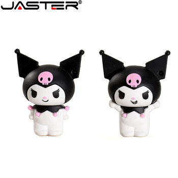 

JASTER USB flash drive Kuromi 4GB 16GB 32GB 64GB 128GB cartoon jewelry storage cute cartoon doll large capacity gift silicone