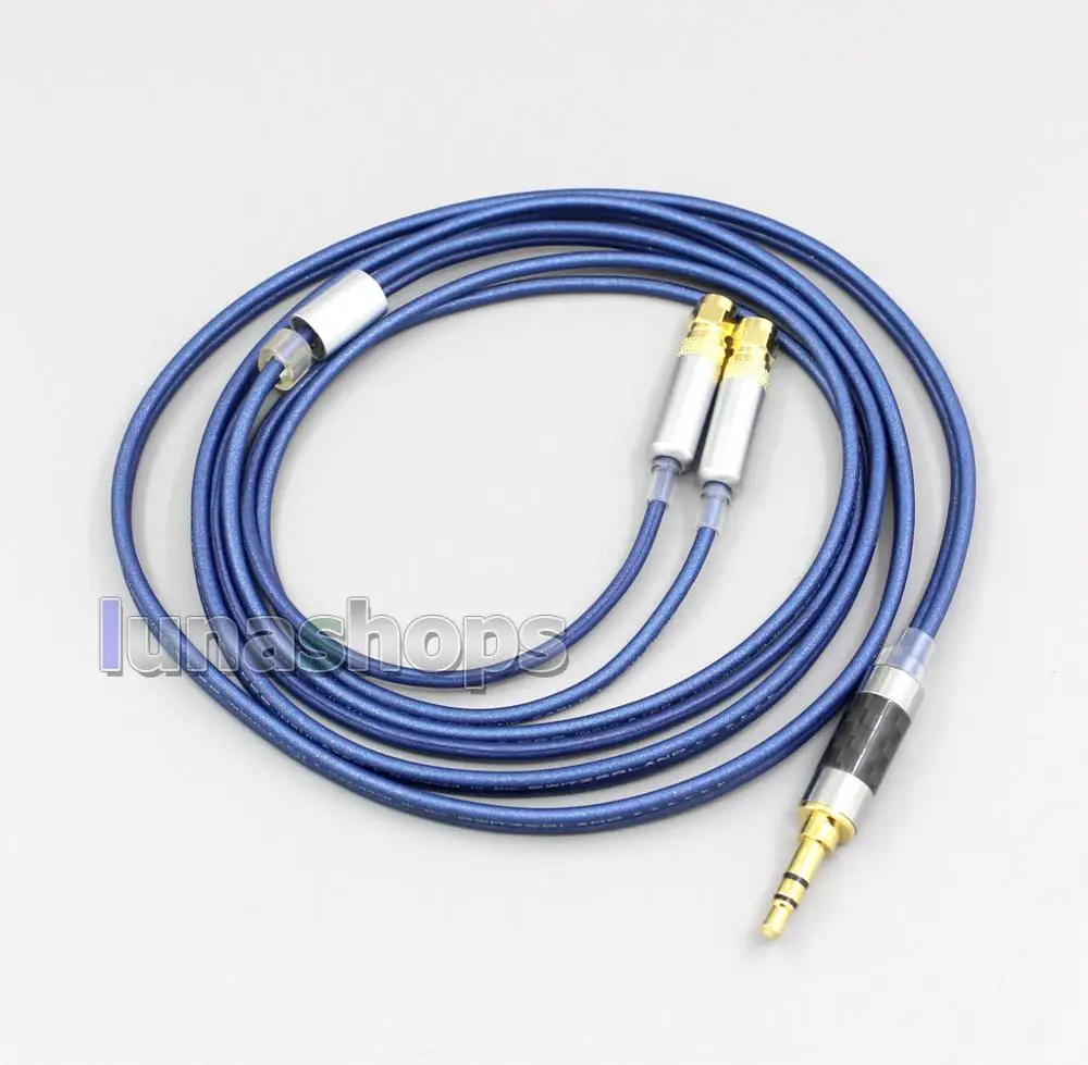 LN004823 Earphone 99 PURE Silver Cable PEP Insulated For HiFiMan HE400 HE5 HE6 HE300 HE560 HE4 HE500 HE600 Headphone