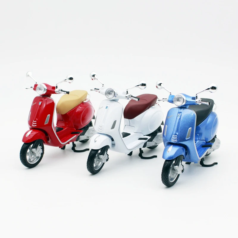 Миниатюрная гоночная игрушка Maisto 1:12 Vespa Primavera Масштаб 150 для мотоцикла литый под
