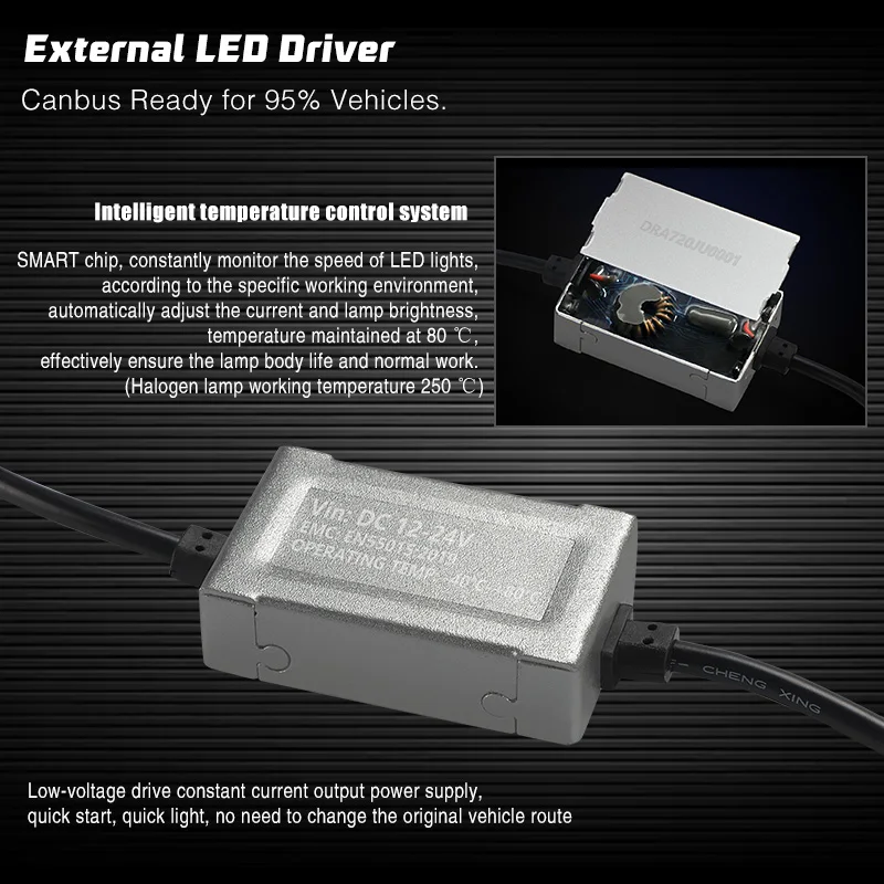 Car LED Headlight Bulb 100W 10000LM H1 H8 H9 H11 H4 9003 HB2 Hi/Lo Beam 12V 24V Auto Headlamp led car lights led lights led bulbs led headlights led car headlights car headlamps