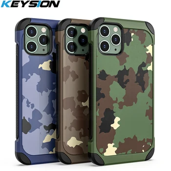 

KEYSION Camouflage Shockproof Case for iPhone 11 11 Pro Max Camo Anti-fall Silicone Phone Back Cover for iPhone 11 Pro Xs Max XR