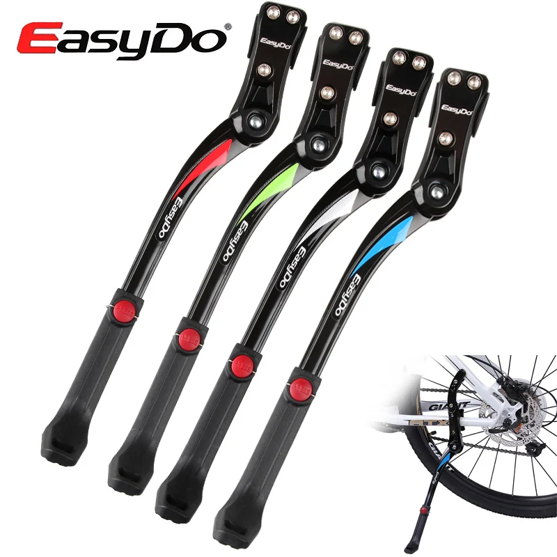Easydo 24''-29''MTB Bicycle Bike Kickstand Parking Rack 700C Mountain Bike Support Side Kick Stand Foot Brace Adjustable 34-41cm