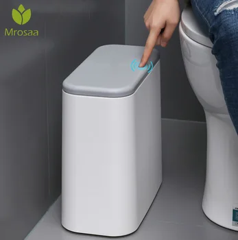 

Multifunction 10L Plastic Narrow Type Trash Can Toilet Waste Bin Dustbin Trash Bin Basket Garbage Bucket Bathroom Cleaning Tools