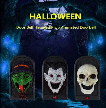 

Animated Evil Witch Door Bell Doorbell Eye Light Sound Halloween Prop Scary Spooky Sound Halloween Decoration Halloween Prop