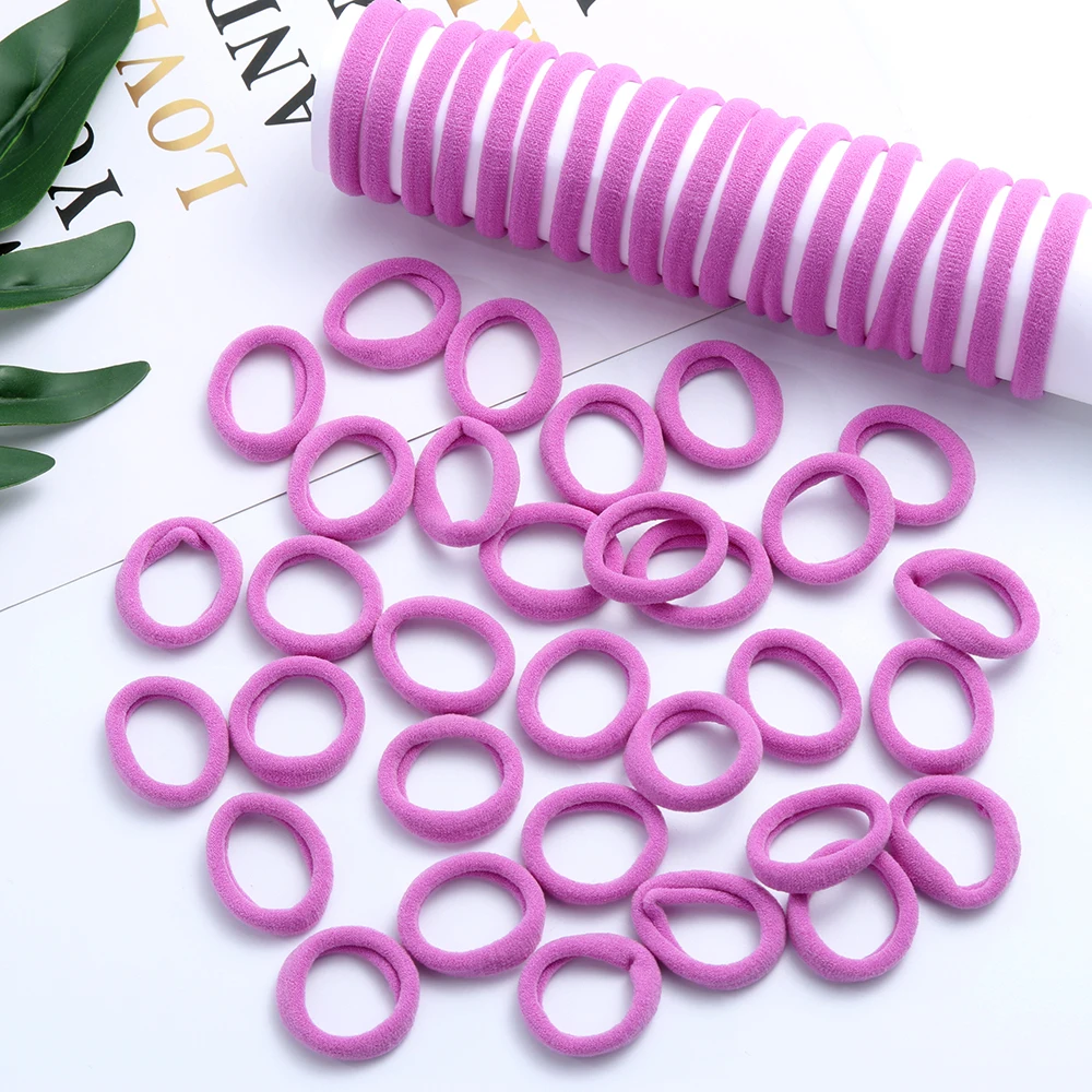 50pcs New No-damage Hair Ropes Mini Elastic Rubber Hair Bands for Women Seamless Hair Ties Ponytail Holders Hair Accessories korean hair clips