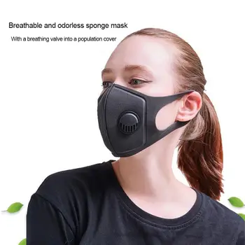

Unisex Sponge Dustproof PM2.5 Pollution Half Face Mouth Mask Breathable Washable Wide Straps Reusable Muffle Respirator