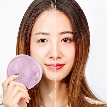 

Washable Facial Make Up Remover Pads 16pcs 3 Layers Velvet Reusable Cotton Pads Foundation Face Skin Care Tools