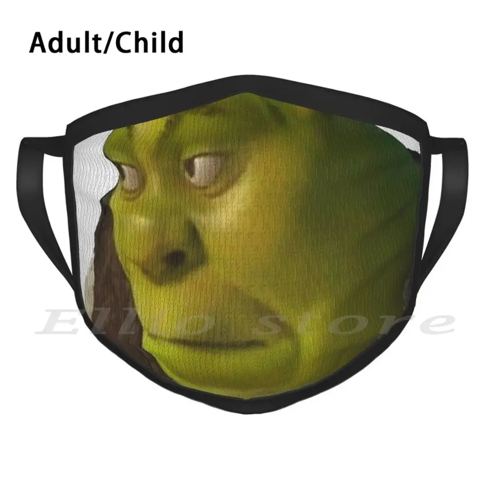 Shrek Meme Funny Print Reusable Pm2.5 Filter Face Mask Shrek Meme Png Shrek  Face Shrek Meme Face Shrek Png Shrek Wazowski Shrek - AliExpress