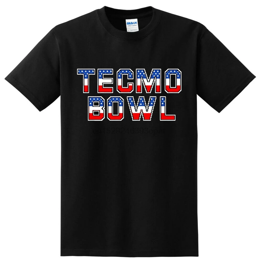 Tecmo Bowl Logo Bo Футболка Джексон | Мужская одежда