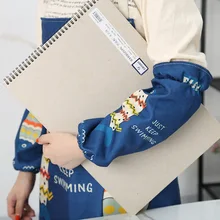 Хлопковые льняные манжеты для кухни, рукава в Корейском стиле для мужчин и женщин, зимние длинные рабочие защитные манжеты для взрослых, милые детские противообрастающие Sl