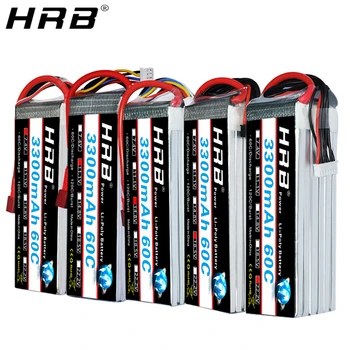 

HRB 2S 7.4V 11.1V Lipo Battery 3300mah T Deans 60C XT60 3S 3.7V RC Quadcopter FPV Airplane Car Parts 14.8V 18.5V 22.2V 4S 5S 6S