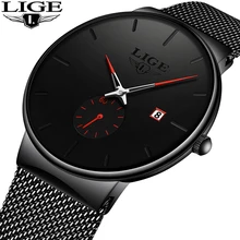 LIGE Quartz Watch Women And Men Watch Top Brand Luxury Famous Dress Fashion Watches Unisex Ultra Thin Wrist watch Para Hombre LIGE Quartz Watch Women And Men Watch Top Brand Luxury Famous Dress Fashion Watches Unisex Ultra Thin Wrist watch Para Hombre