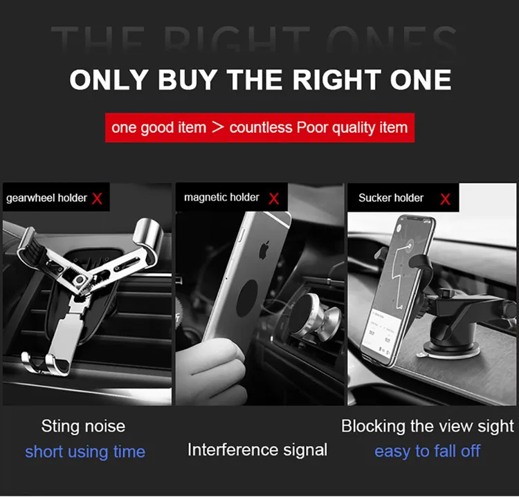 Заводской продукт, универсальный автомобильный держатель для телефона, gps подставка, гравитационная подставка для телефона в машине, подставка, без магнита, авто держатель на вентиляционное отверстие