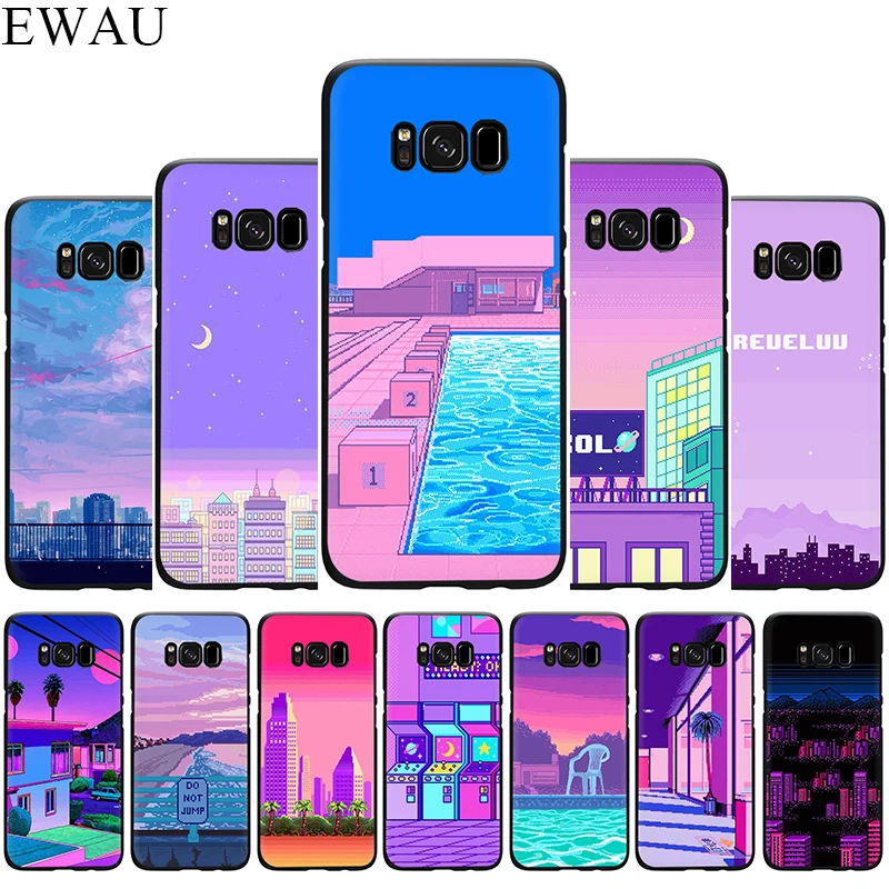 

EWAU ART PIXEL AESTHETIC INDIE GEEK Silicone phone case for Samsung S6 S7 Edge S8 S9 S10 Plus S10e Note 8 9 10 M10 20 30 40