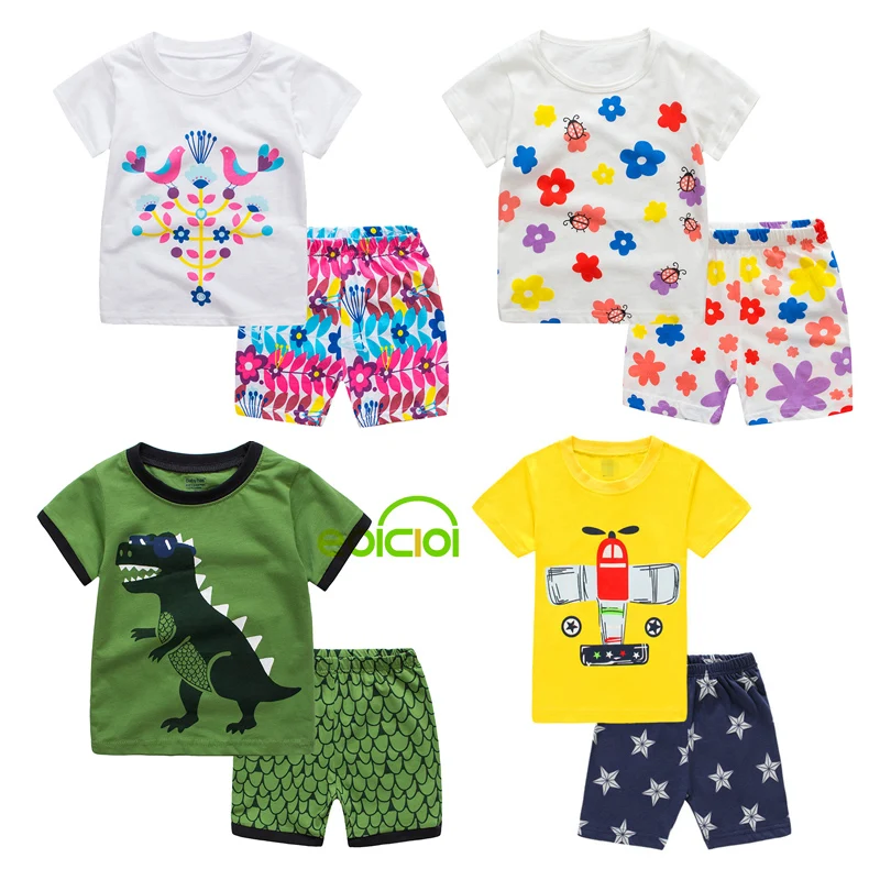Promo Kids Pajamas Clothing Short-Sleeve Christmas Girls Baby Mario Children's Homewear Cotton EN1QZMYbW