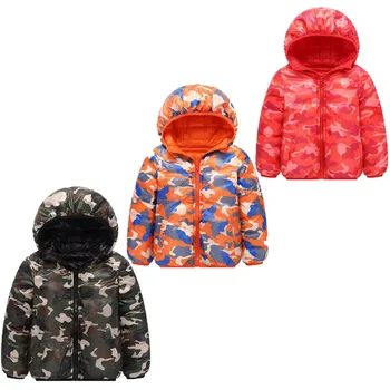 

Benemaker Winter Camouflage Jacket For Girl Boy Double-side Coat Parkas Children Clothing Ropa De Niño Baby Windbreaker JH077