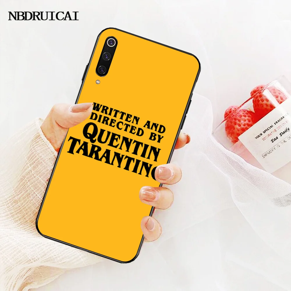 NBDRUICAI написанный Quentin Tarantino черный чехол для телефона Redmi Note 8 8A 7 6 6A 5 5A 4 4X 4A Go Pro Plus