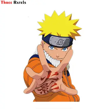 

Three Ratels FC357 Naruto Cute cartoon 3D Stickers for car skateboard anime decal
