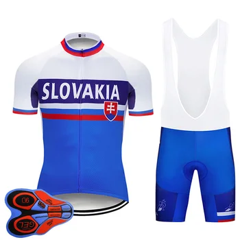 Equipo de Eslovaquia Ropa de Ciclismo 9D conjunto MTB Jersey Ropa de...