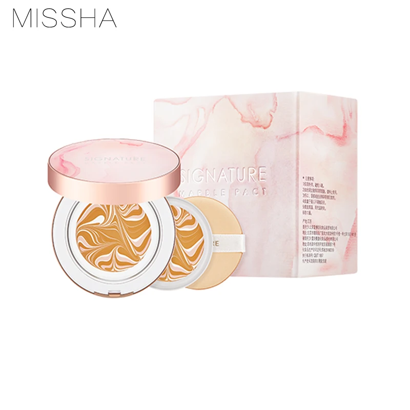 

MISSHA Signature Marble Pact 15g + Refill 15g Whitening Cushion BB Cream Waterproof Liqui Foundation Concealer Korean Cosmetics