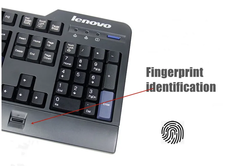 ラオス　キープ Japanese layout USB fingerprint identification wired keyboard for