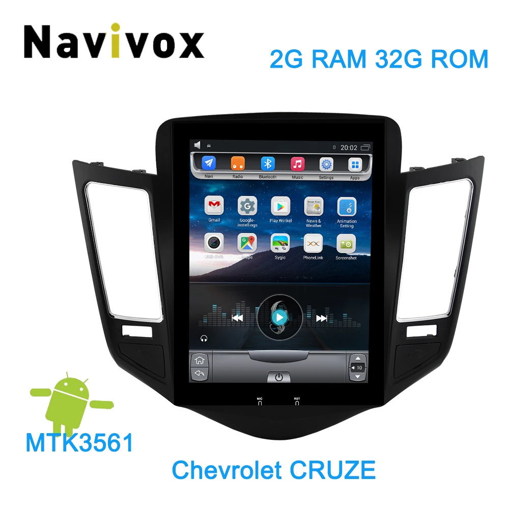 32G rom вертикальный экран android 6,0 система автомобиля gps Мультимедиа Видео Радио плеер в тире для Chevrolet CRUZE Навигация стерео