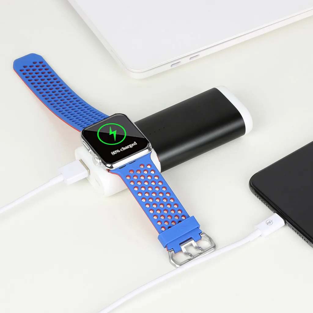 USB быстрое зарядное устройство для яблок часы 38 42 мм портативный карманный Qi беспроводной зарядный кабель Беспроводная зарядка подставка Dock-L1017