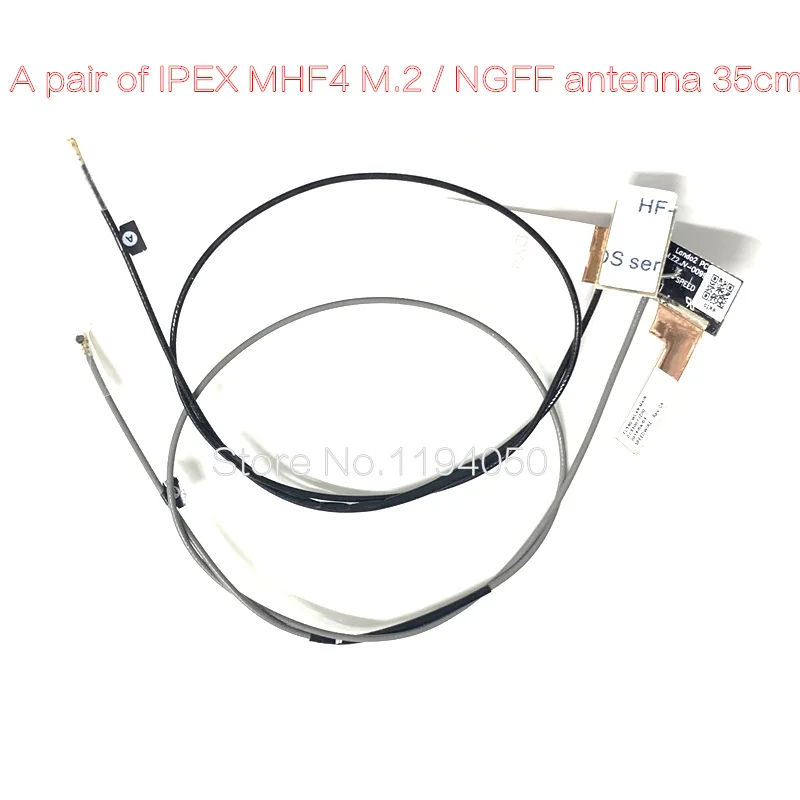A pair of IPEX MHF4 M.2 / NGFF antenna 35cm WIFI 9560 AX200 BCM94360CS2 BCM94360HMB NGFF M.2 antenna 35CM